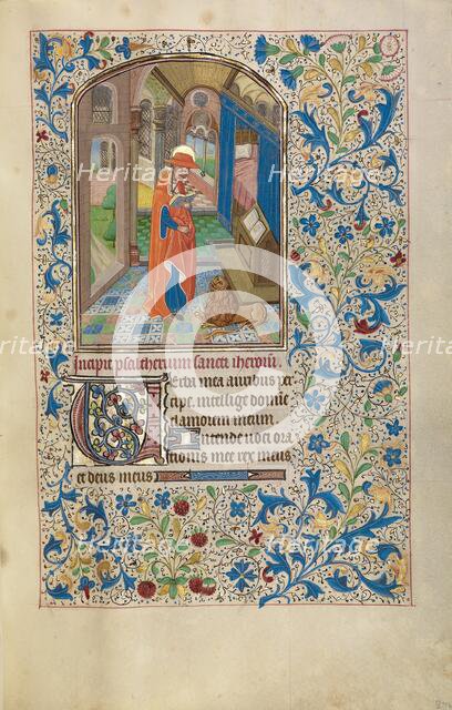 Saint Jerome; Arenberg Hours, early 1460s. Creator: Workshop of Willem Vrelant.