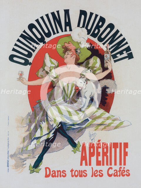 Affiche pour le "Quinquina Dubonnet"., c1898. Creator: Jules Cheret.