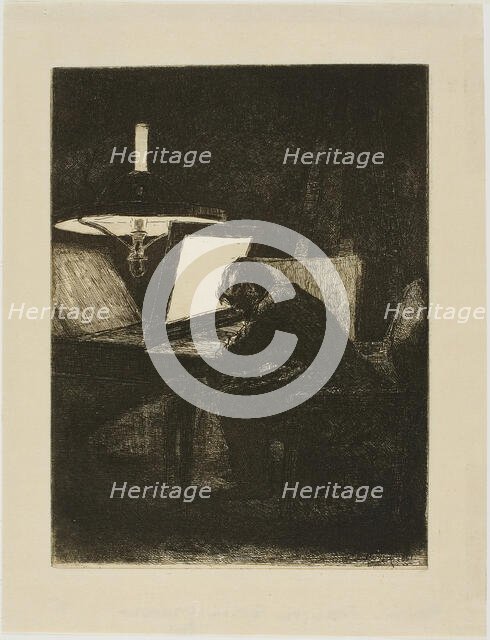 François Bonvin Etching, 1861. Creator: Francois Bonvin.