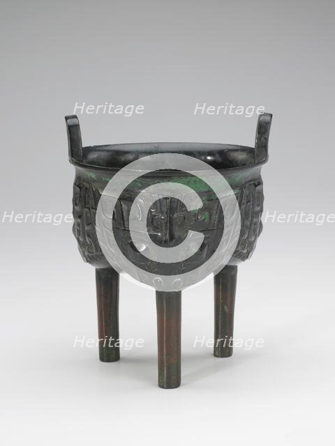 Food vessel (ding), Western Zhou dynasty, 11th century BCE. Creator: Unknown.