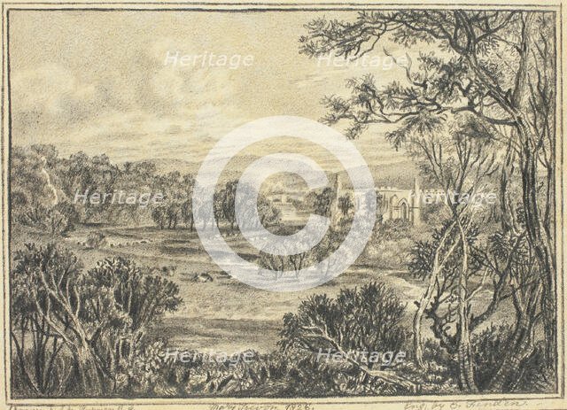 Bolten Abbey, Wharfdale, 1826. Creator: Mary Trevor.