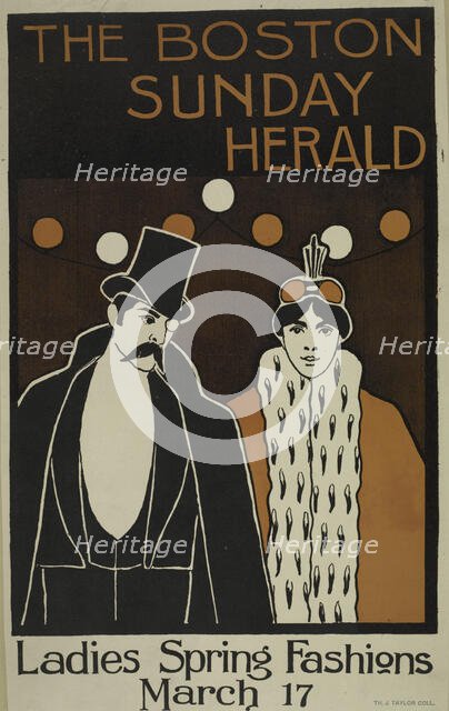 The Boston Sunday herald. Ladies spring fashions. March 17, c1893 - 1897. Creator: Unknown.