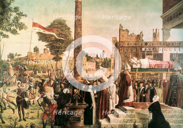 'The Legend of St. Ursula: Martyrdom and Funeral of St. Ursula', 1493. Artist: Vittore Carpaccio