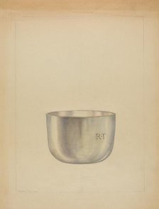 Silver Bowl, c. 1937. Creator: Hester Duany.