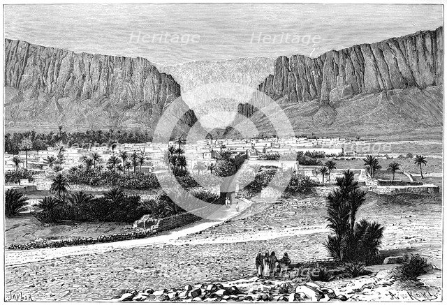 The El-Kantara Gorge, Tunisia, 1895.Artist: Armand Kohl