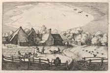 Blekerye aededuyne gelegen (Farms and Bleaching-Fields), c. 1611/1612. Creator: Claes Jansz Visscher.