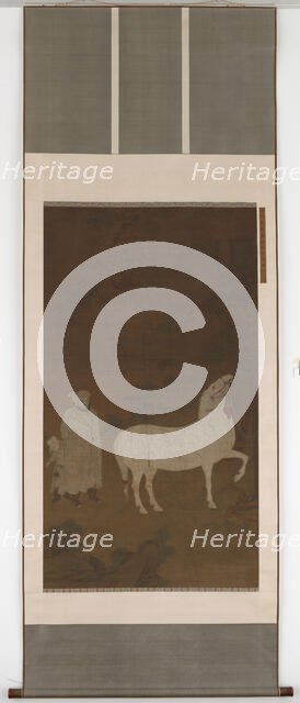 Central Asian groom pasturing a horse, 14th century. Creator: Unknown.