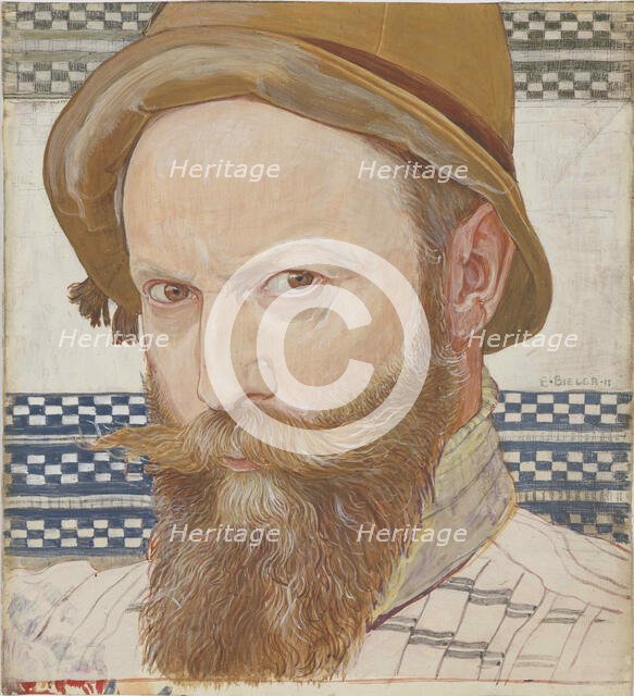 Self-Portrait, 1911. Creator: Biéler, Ernest (1863-1948).