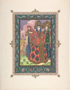 Illustration for the Fairy tale Vasilisa the Beautiful, c. 1925. Artist: Zvorykin, Boris Vasilievich (1872-after 1935)