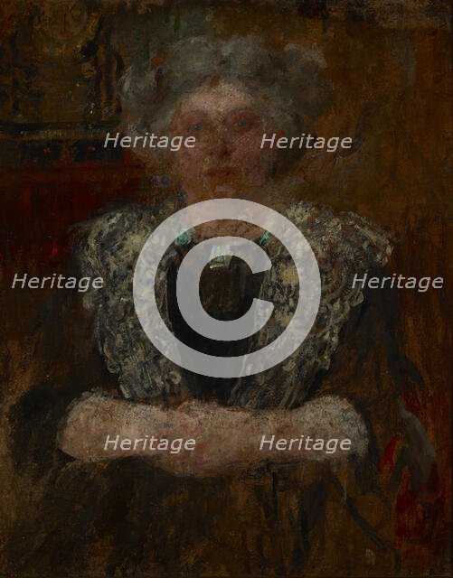 Portrait of a Woman, between 1916-1930. Creator: Olga Boznanska.