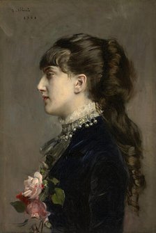 Madame Céline Leclanché, 1881. Creator: Giovanni Boldini.