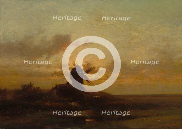 The Windmill, late 1850s. Creator: Jules Dupré (French, 1811-1889).