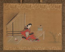 Young Woman on a Veranda, second half of the 17th century. Creator: Furuyama Moroshige.