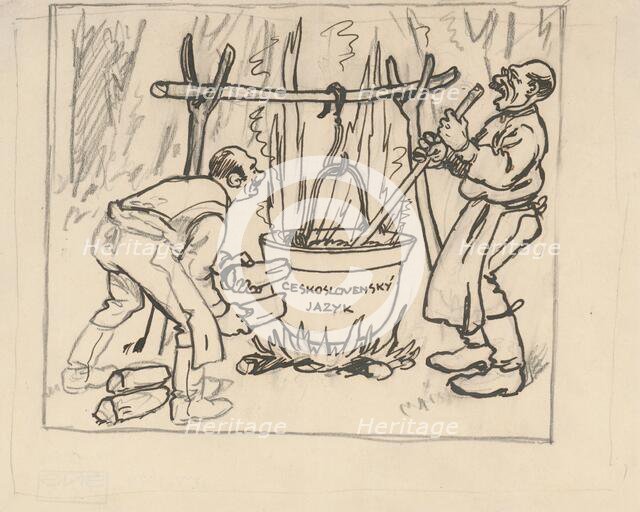 Czechoslovak language, 1920-1930. Creator: Andrej Kovacik.