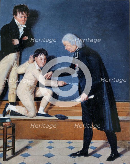 L'abbé Sicard (1742-1822) instruisant les sourds-muets, after 1812. Creator: Unknown.