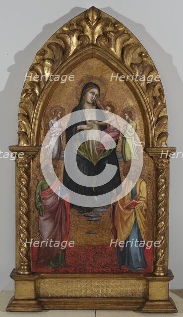 The Virgin and Child with Saints and Angels, 1370-1425. Creator: Lorenzo Monaco.