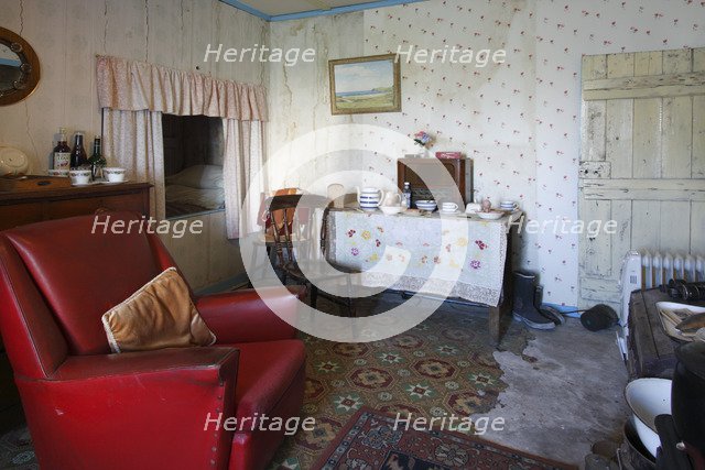 Interior of a Blackhouse, Arnol, Lewis, Outer Hebrides, Scotland, 2009.