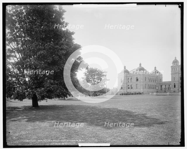 Parliament buildings, Victoria, B.C., c1903. Creator: Unknown.