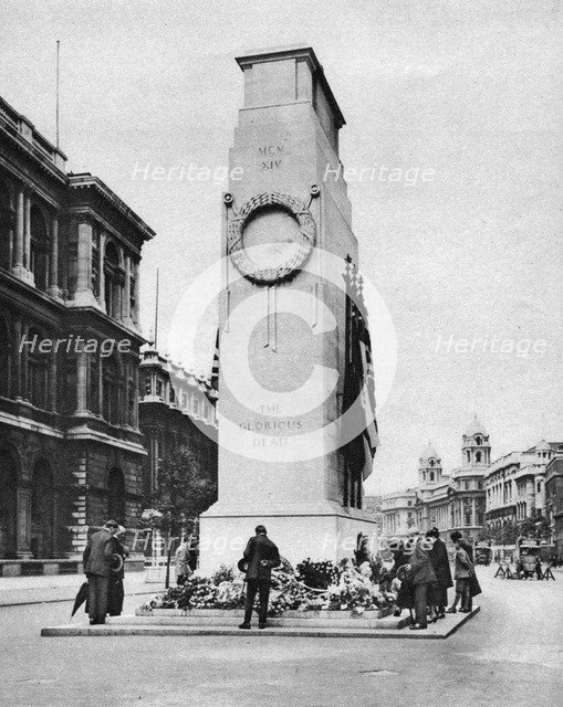 The Cenotaph, Whitehall, London, 1926-1927. Artist: McLeish
