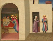 The Healing of Palladia by Saint Cosmas and Saint Damian, c. 1438/1440. Creator: Fra Angelico.