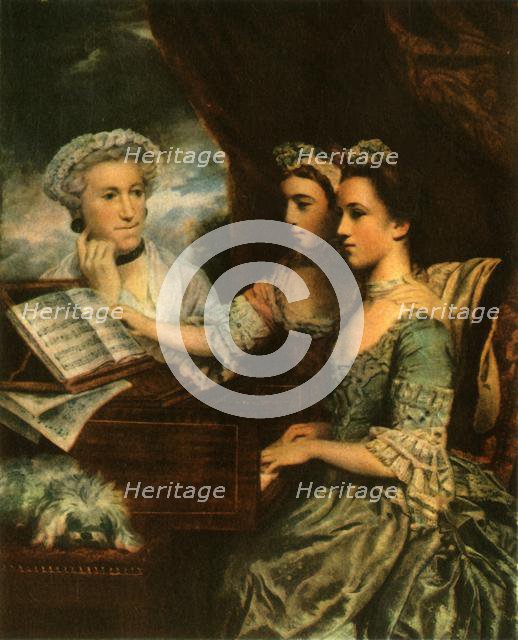 Mrs Paine and her Daughters, c1767, (1942). Creator: Sir Joshua Reynolds.
