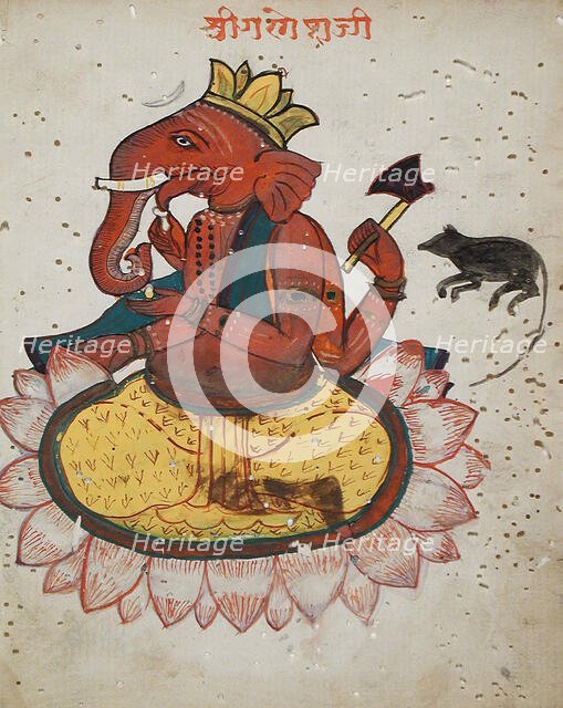 Ganesha, Lord of Obstacles, early 19th century. Creator: Unknown.