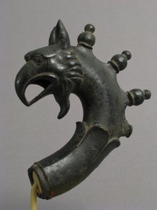 Lamp Handle with a Griffin’s Head, Byzantine, 6th-7th century. Creator: Unknown.