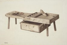 Shoemaker's Bench, c. 1941. Creator: Pearl Davis.