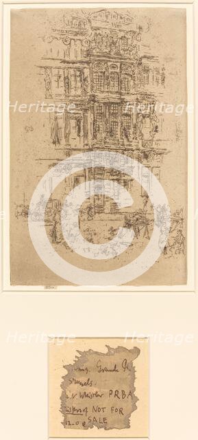 Palaces, Brussels, 1887. Creator: James Abbott McNeill Whistler.