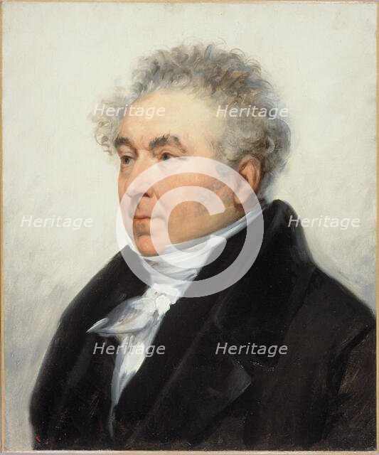 Portrait of Charles-Guillaume Étienne (1778-1845), dramatic author and journalist, c1840. Creator: Joseph-Desire Court.