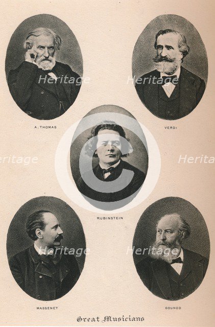 'Great Musicians - Plate I.', 1895. Artist: Unknown.