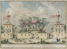 The Chinèa (Festa della Chinea) in Rome, 1753-1759. Creator: Vasi, Giuseppe (1710-1782).