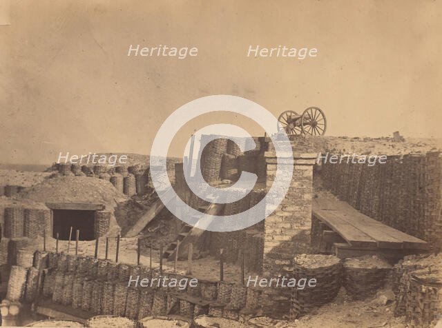 Fortifications Near Charleston, South Carolina, ca. 1861. Creator: Attributed to George Stacy.