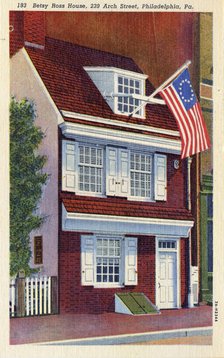 Betsy Ross House, 239 Arch Street, Philadelphia, Pennsylvania, USA, 1937. Artist: Unknown