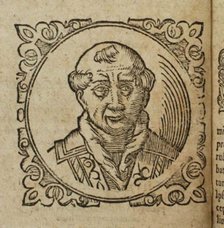 Geoffrey of Monmouth (From: Prophetia Anglicana, Merlini Ambrosii Britanni), 1603. Artist: Anonymous  