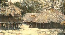 ''Nyasaland and its People -- In Jumbe's Town, Kota Kota', 1890. Creator: H.H. Johnson.