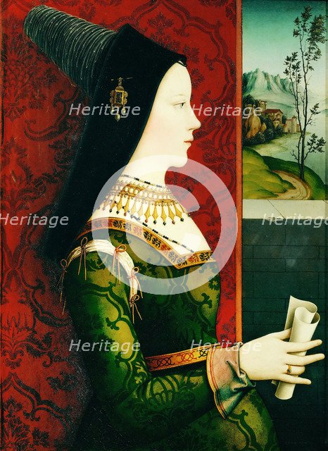 Portrait of Duchess Mary of Burgundy (1457-1482), c. 1500. Artist: Reiser, Niklas (active 1498-1512)