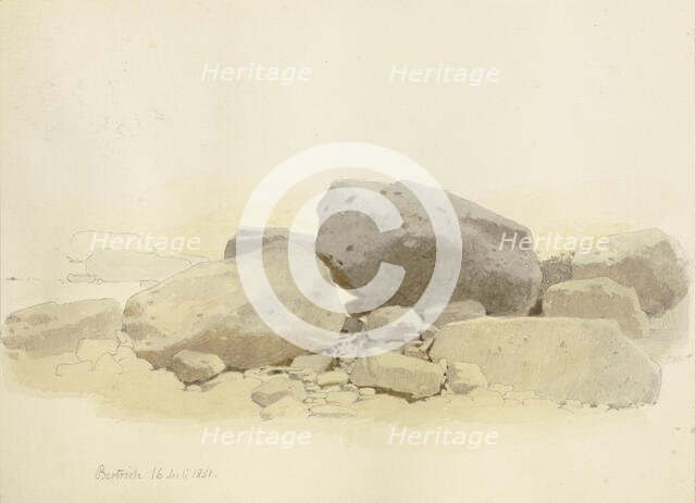 Cairn near Bertrich, 1881. Creator: Carl Theodor Reiffenstein.