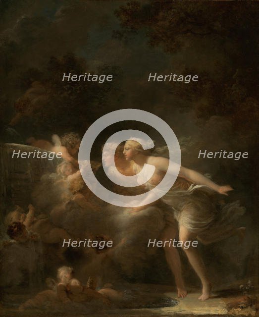 The Fountain of Love, c. 1785. Artist: Fragonard, Jean Honoré (1732-1806)