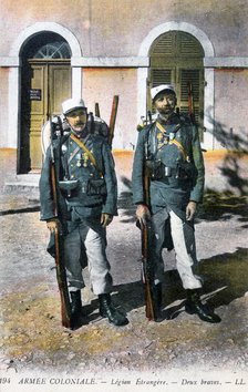Two French Foreign Legionnaires, 20th century. Artist: Unknown