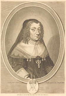 Anne of Austria, in or after 1645. Creator: Michel Lasne.