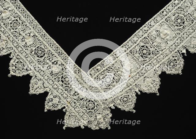 Needlepoint (Reticella) Lace Edging, 17th century. Creator: Unknown.