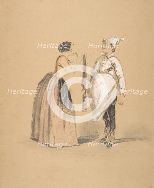 A Lady and Her Cook, 19th century. Creator: Anon.