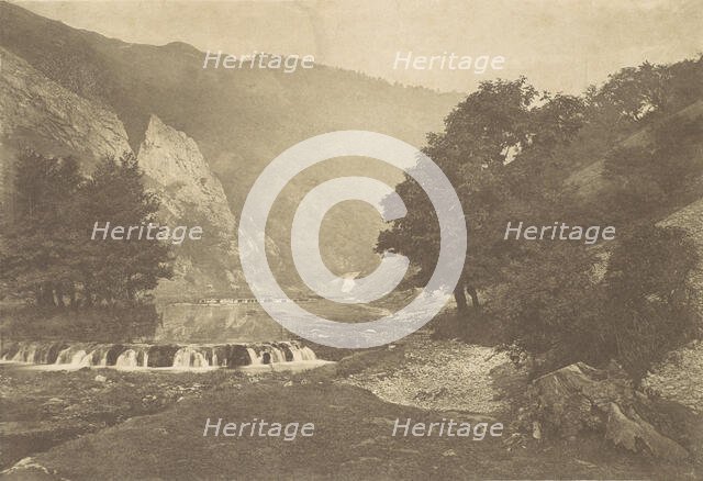 Entrance to Dove Dale, Derbyshire, 1880s, printed 1888., 1880s, printed 1888. Creator: George Bankart.