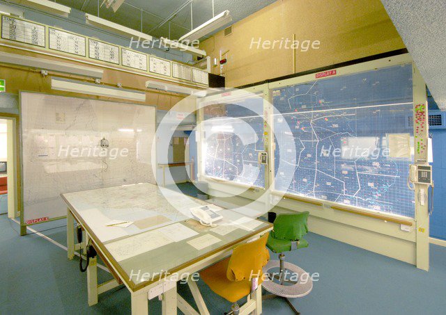 Operations Room, York Cold War Bunker, North Yorkshire, c2006-c2017. Artist: Historic England Staff Photographer.