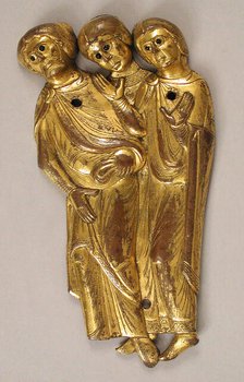 Three Figures, French, ca. 1200. Creator: Unknown.