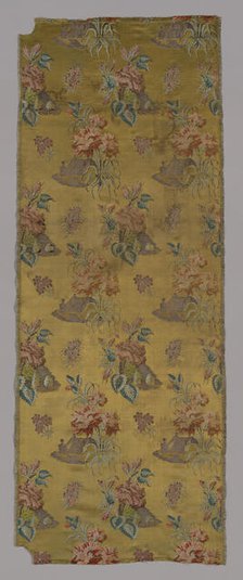 Panel (Dress Fabric), France, 1701/25. Creator: Unknown.