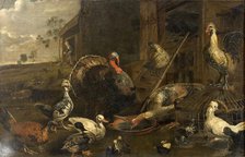 Hens, Ducks and a Turkey Cock, 1614-1652. Creator: Adriaen van Utrecht.