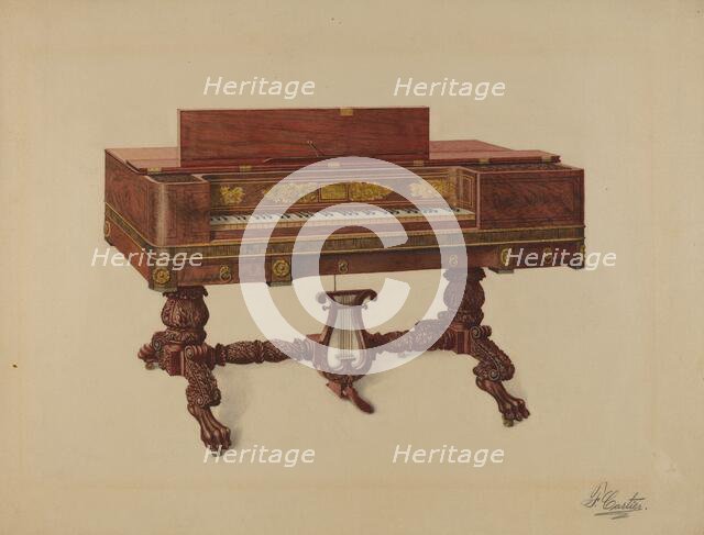 Piano Forte, c. 1936. Creator: Ferdinand Cartier.