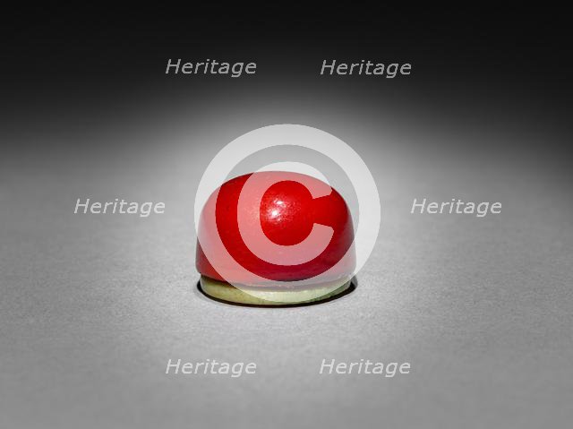 Snuff Bottle with Stopper (stopper), 19th Century. Creator: Unknown.